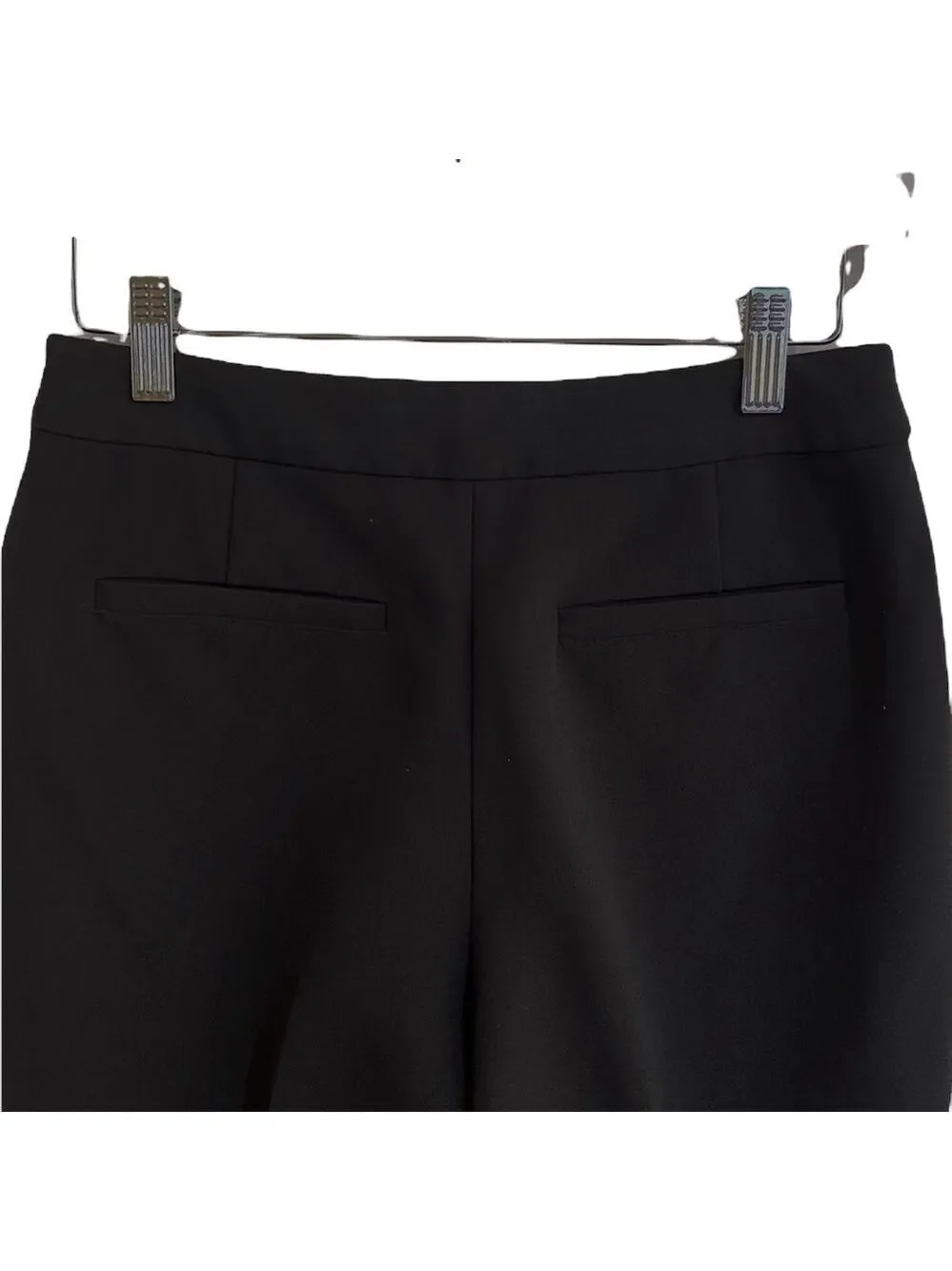 Kate Spade Stretch Cropped flare leg Dress Pants SZ 2 Black